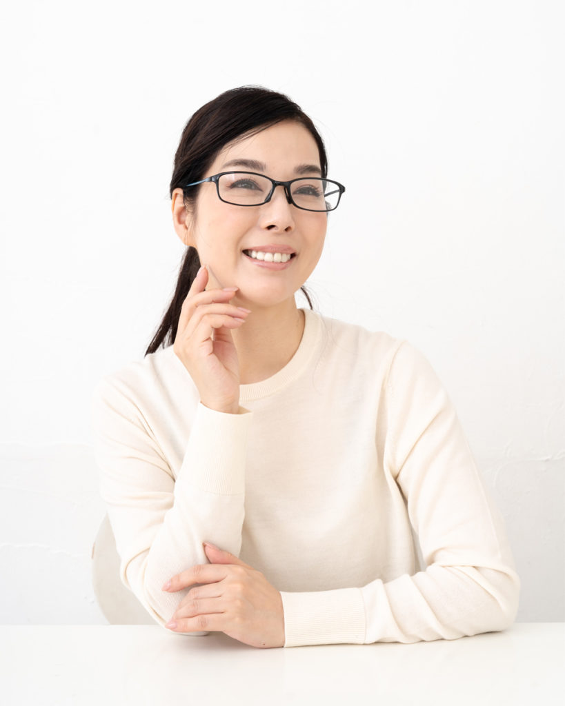 webモデルでアイウェア撮影写真